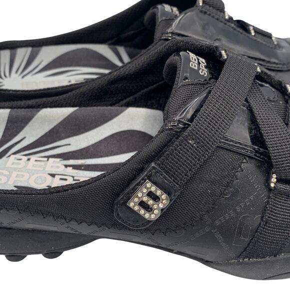 Bebe Sport Mercury Rising Black Logo Sneaker (34792) Women's Size 7.5 NEW in Box - Picture 3 of 8